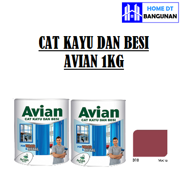 Cat Kayu Besi Avian 1kg (310 maroon)