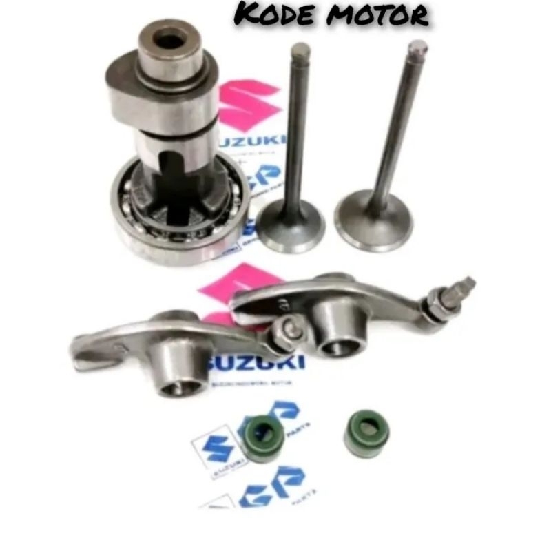 4item Shogun 125 R old Noken As + Pelatuk Klep + Seal Klep + Payung Klep Suzuki Shogun 125 r old