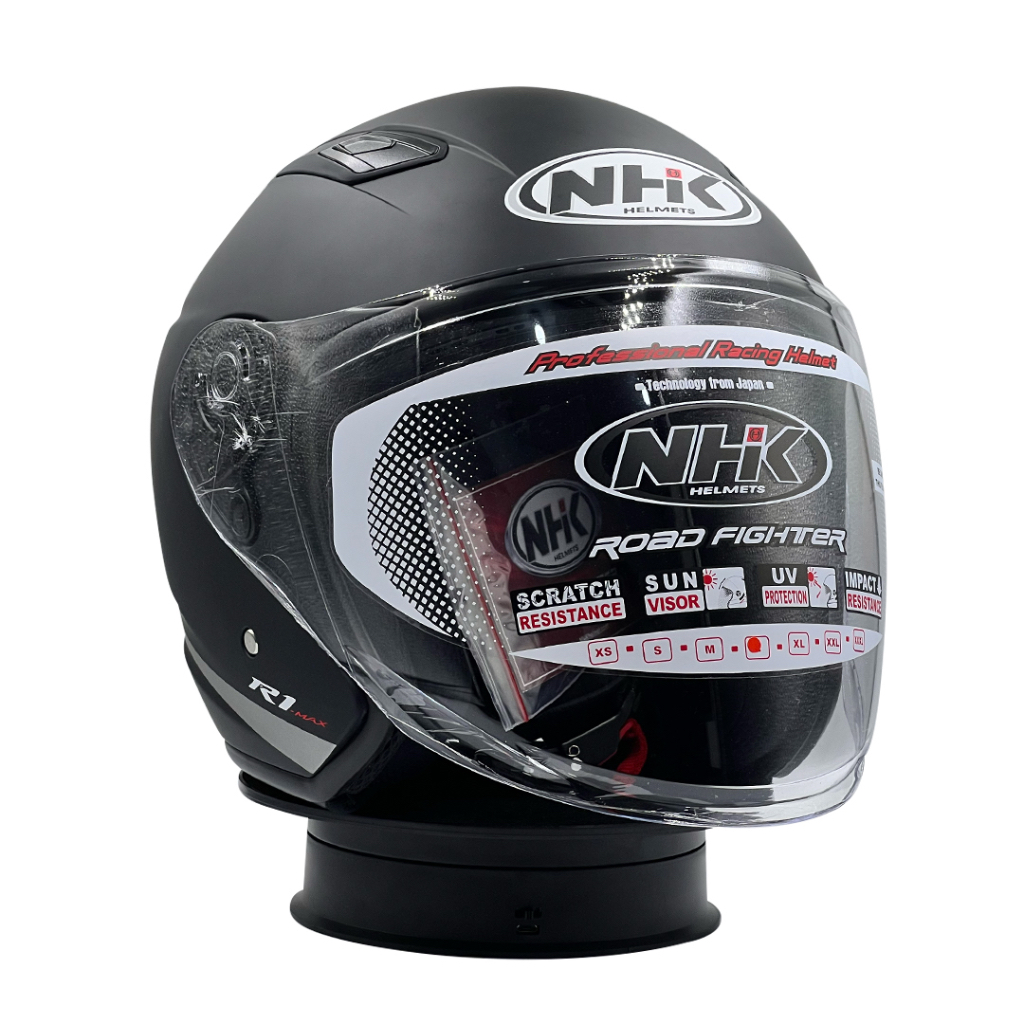 Helm NHK R1 Max SE Solid Black Doff