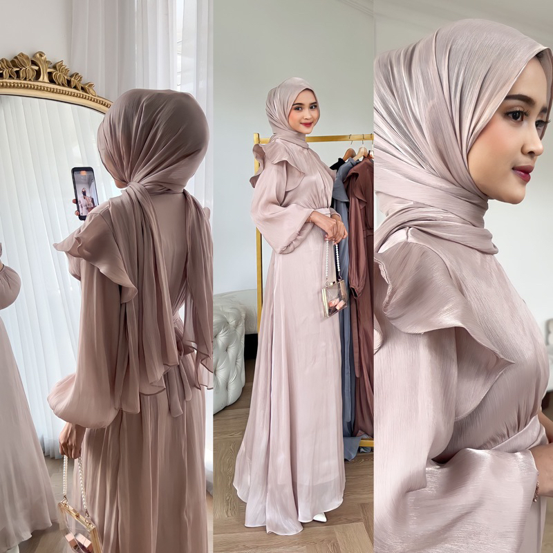 BEST PRICE DRESS SHIMMER TURKEYLOOKS BUSUI FULL INNER FURING
