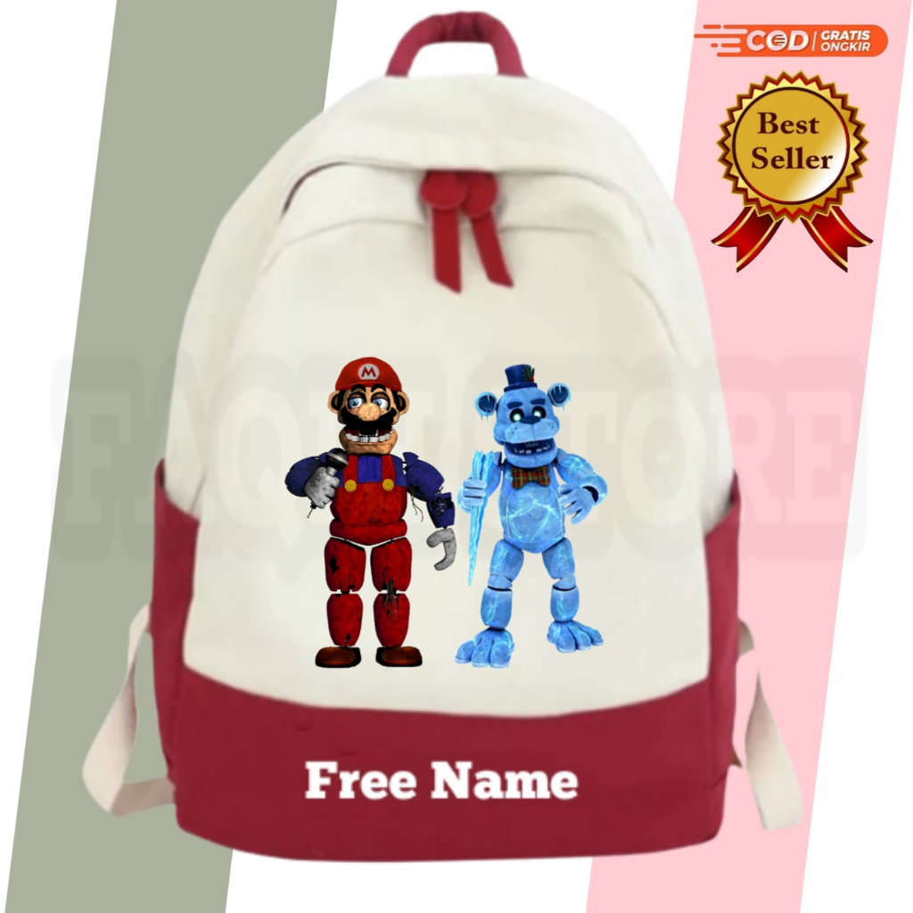 Tas Ransel Anak sekolah FNAF, Tas anak Sekolah FNAF