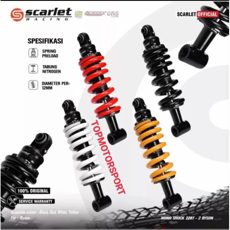 SHOCK BYSON MONOSHOCK BELAKANG MOTOR YAMAHA BYSON ORIGINAL SCARLET