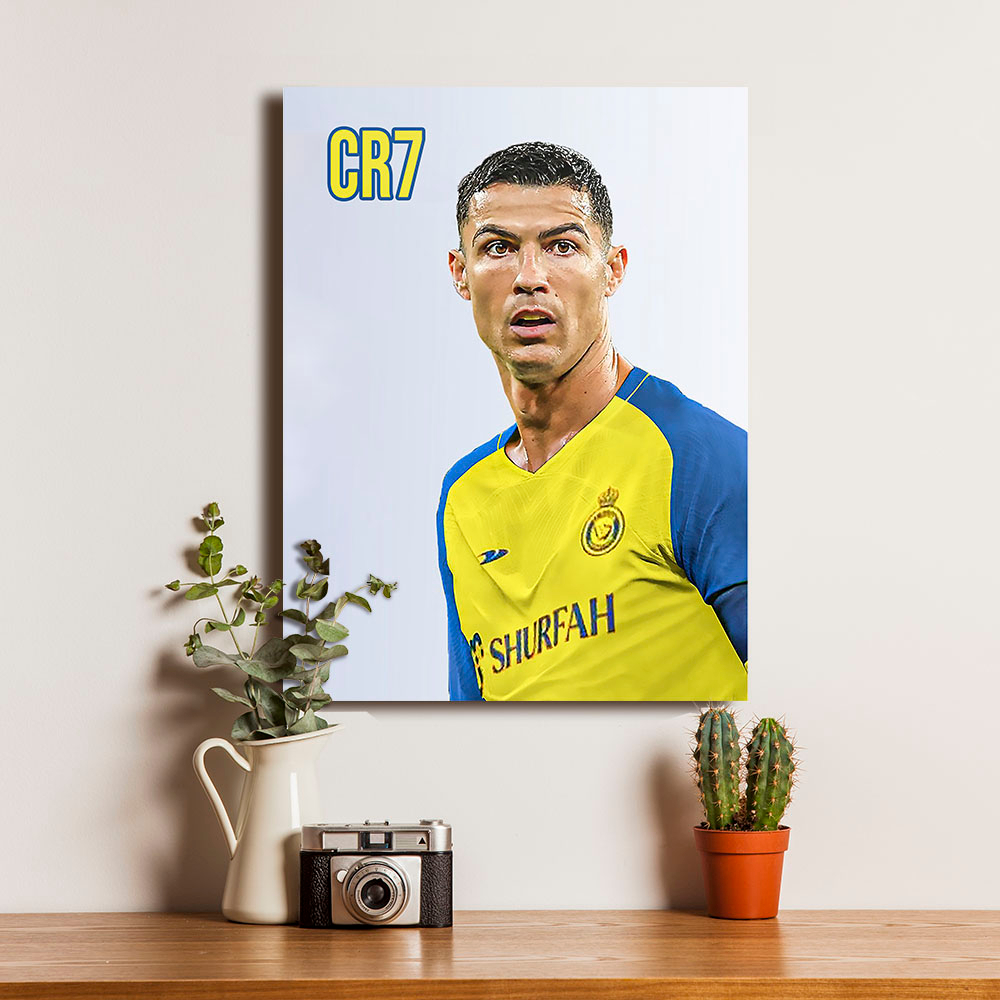 Poster Cristiano Ronaldo CR7 Al Nassr Liga Arab GOAT Football Sepakbola 10 - Dekorasi Hiasan Dinding