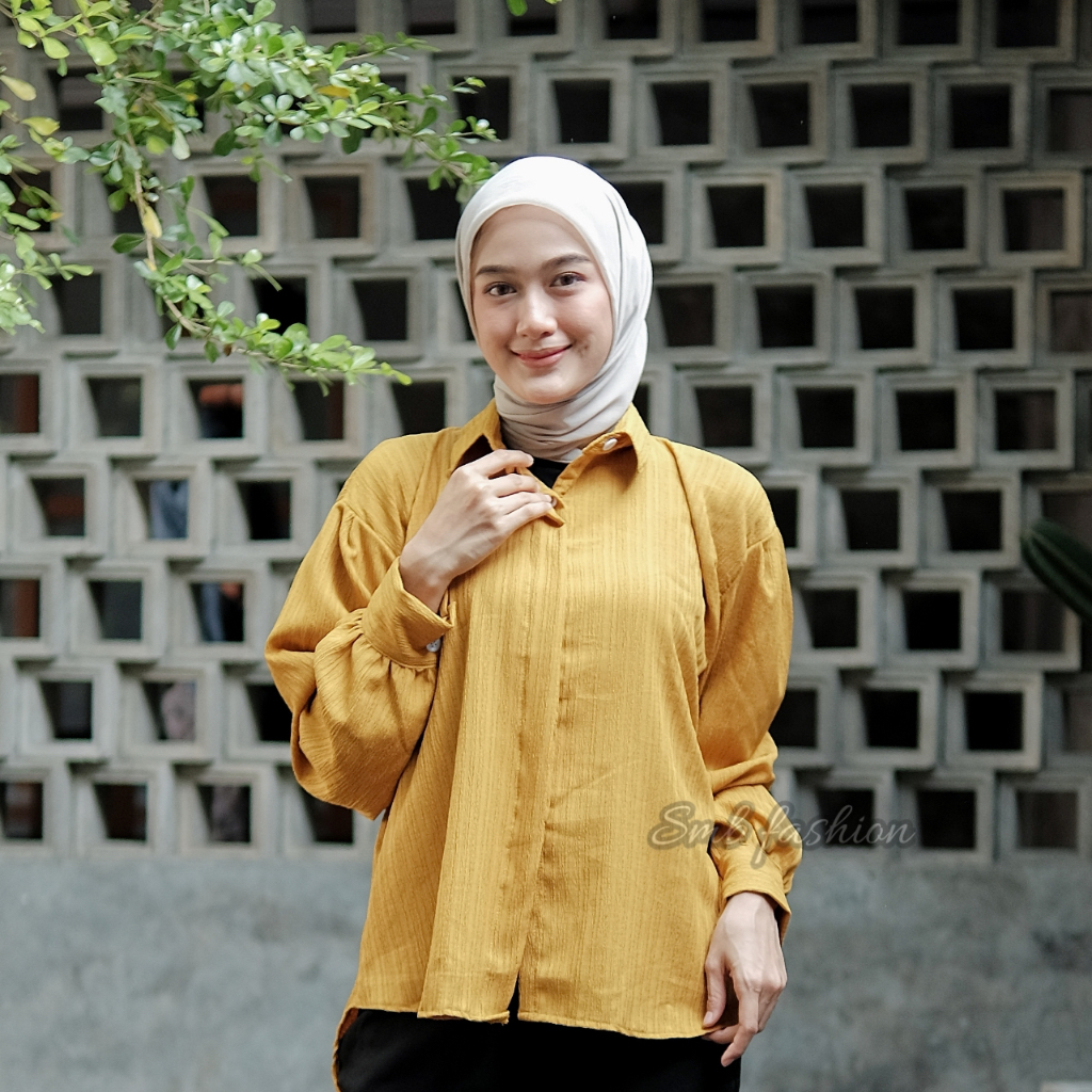 Kemeja Wanita Lengan Balon Lady Crush - Blouse Wanita - Atasan Wanita