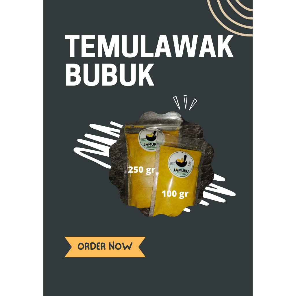 

TEMULAWAK BUBUK 100 gr dan 250 gr