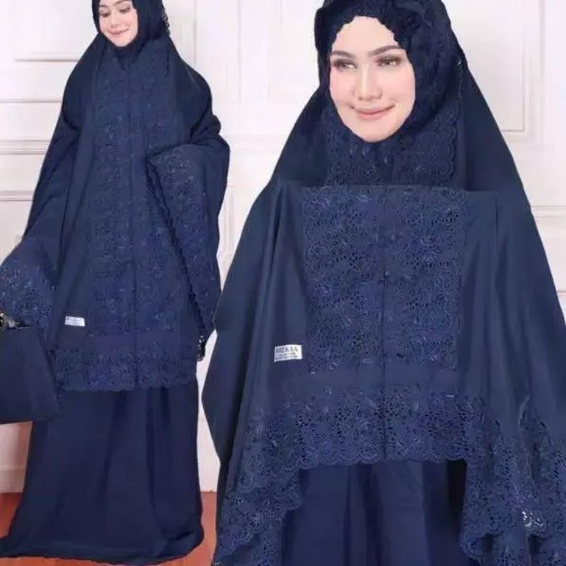 MUKENA FATIMAH KHADIJAH BORDIR FREE TAS TERLARIS