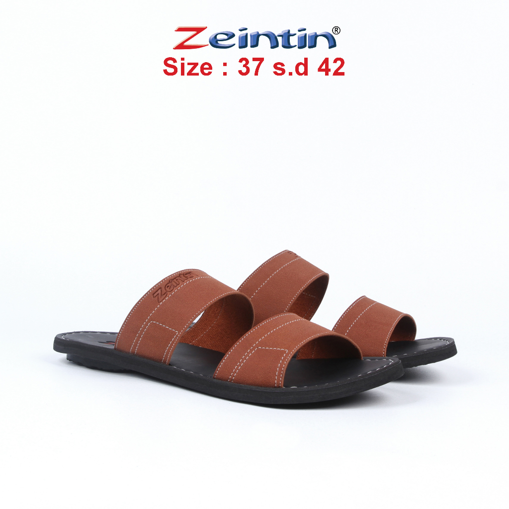 Zeintin - Sandal Wanita Bahan Kulit Sintetis Sandal Teplek Wanita Sintetsi Original Zeintin KK