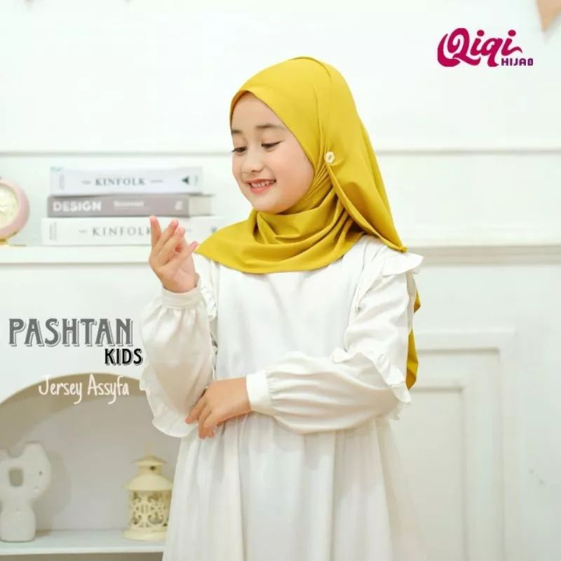 Pashtan Kids // Hijab Pashmina Anak // Hijab Instan Anak Cewek // Hijab Jersey Adem