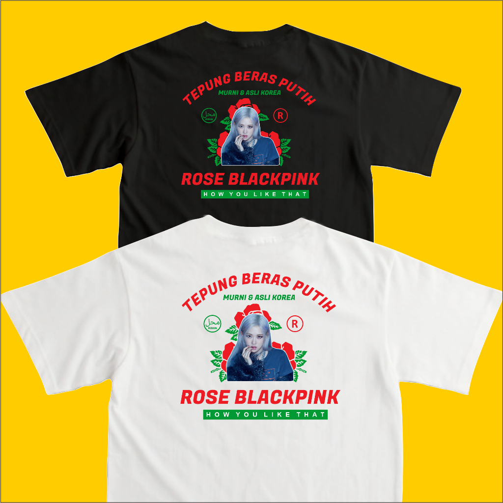 kaos rose blackpink rosebrand