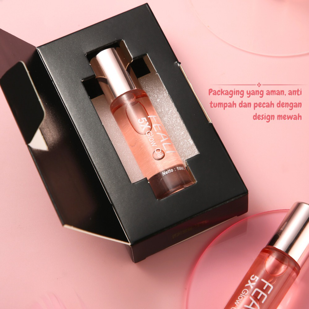 READY [BPOM] FEALI 5X Glow Oil / Face Oil Organic Memperbaiki Skin Barrier Melembabkan kulit Mengencangkan Kulit