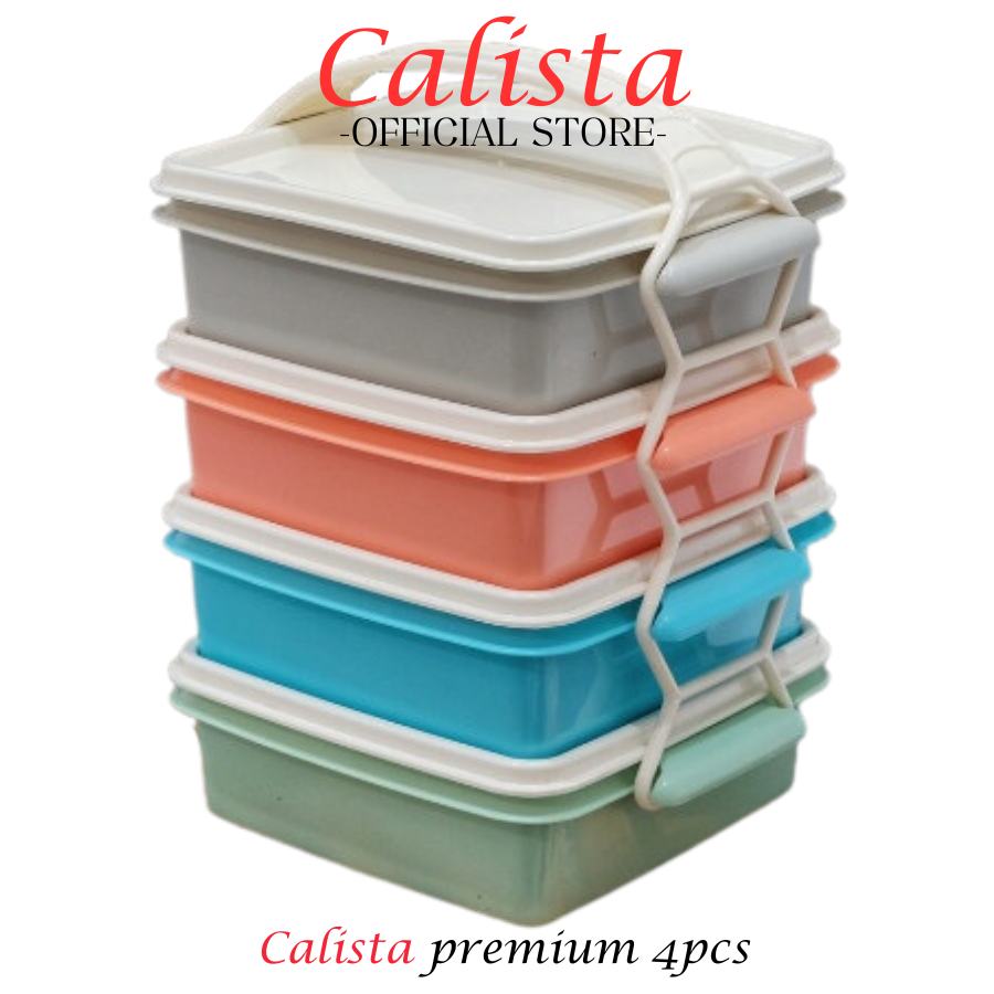 [ CALISTA ] LUNCH BOX RANTANG CALISTA GALAXY PREMIUM SET ISI 4PCS