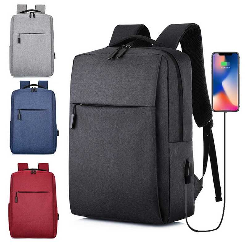 Tas Ransel Laptop Korean Lifestyle Casual Backpack USB Charger Port