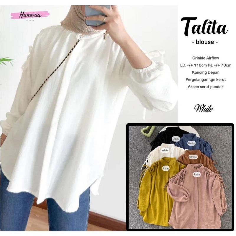 TALITA BLOUSE Crinkle Airflow By HANANIA