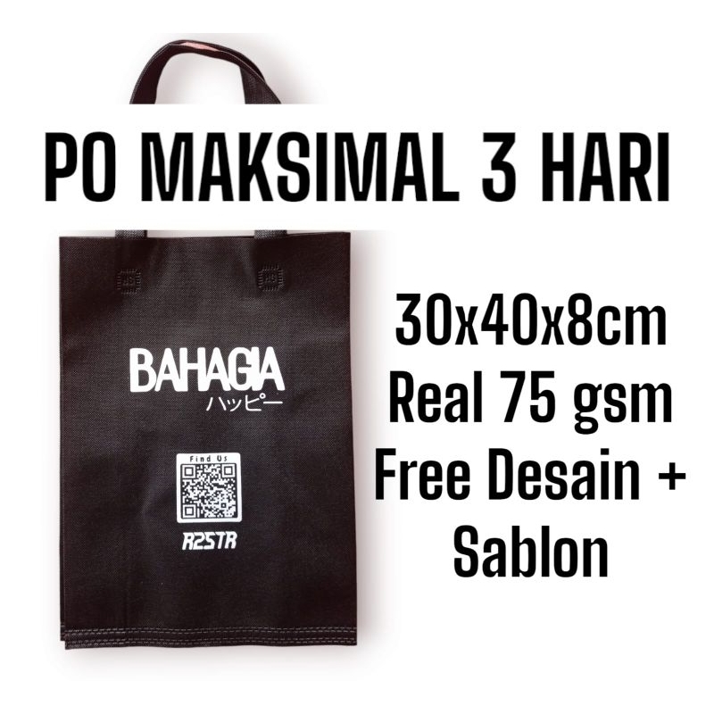 

Tas Goodie Bag ukuran 30x40x8 tebal 75gramasi Murah Berkualitas/Tas Sembako/Tas Ulang Tahun/Souvenir