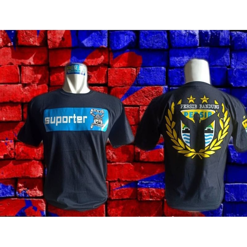 kaos persib distro supporter Persib viking bonek hitam limited edition