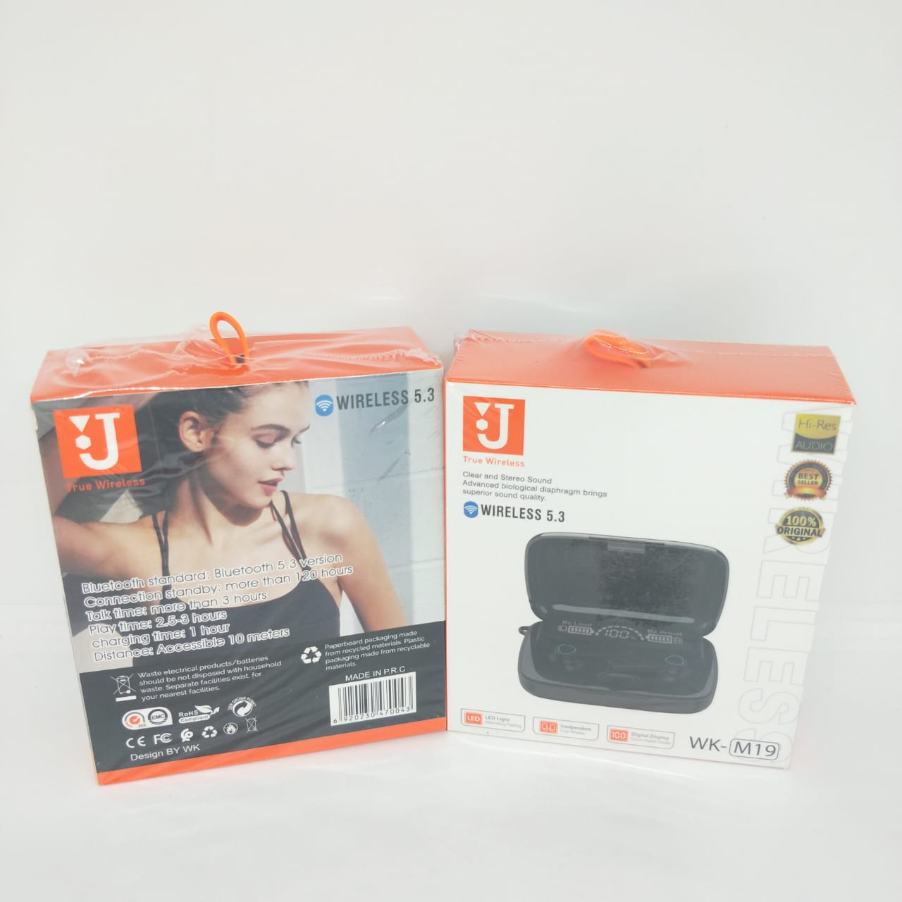 Headset Bluetooth M19 TWS Wireless Earphones Bluetooth 5.1 In Ear HIFI Mini Waterproof Sports Music Earbuds With Charging Box by.minigo