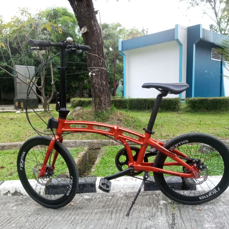 sepeda lipat united nigma 2 bekas frame aloy