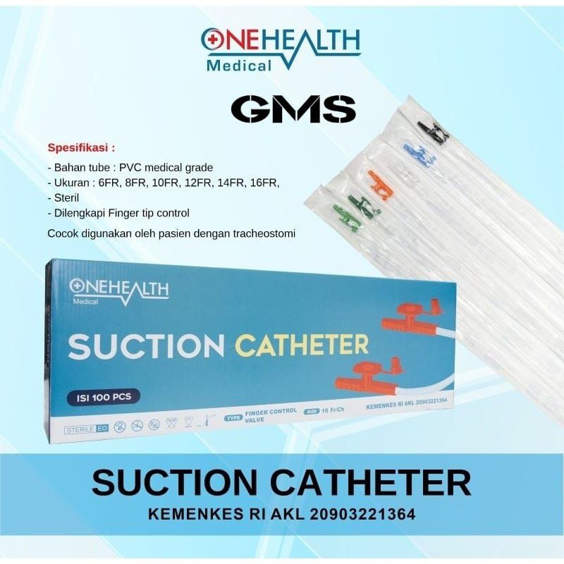 Suction Catheter Onehealth Dilengkapi Finger Tip Control