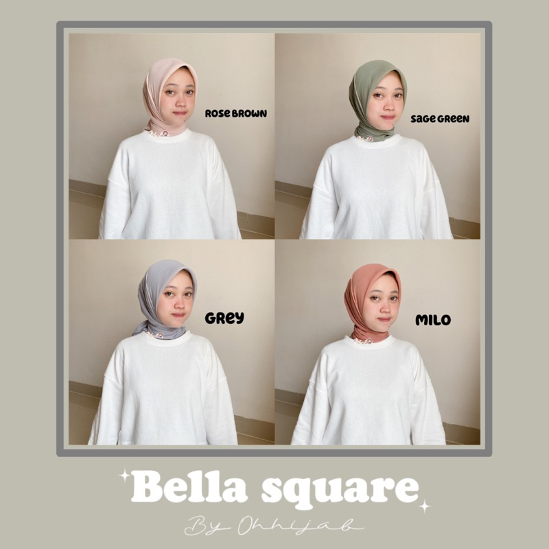 Ohhijab - Plain Square Jahit Neci