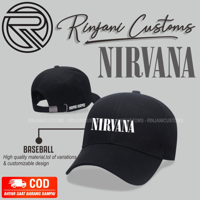 TOPI BASEBALL NIRVANA - TOPI BASEBALL MUSIK NIRVANA - TOPI BASEBALL NIRVANA KEREN