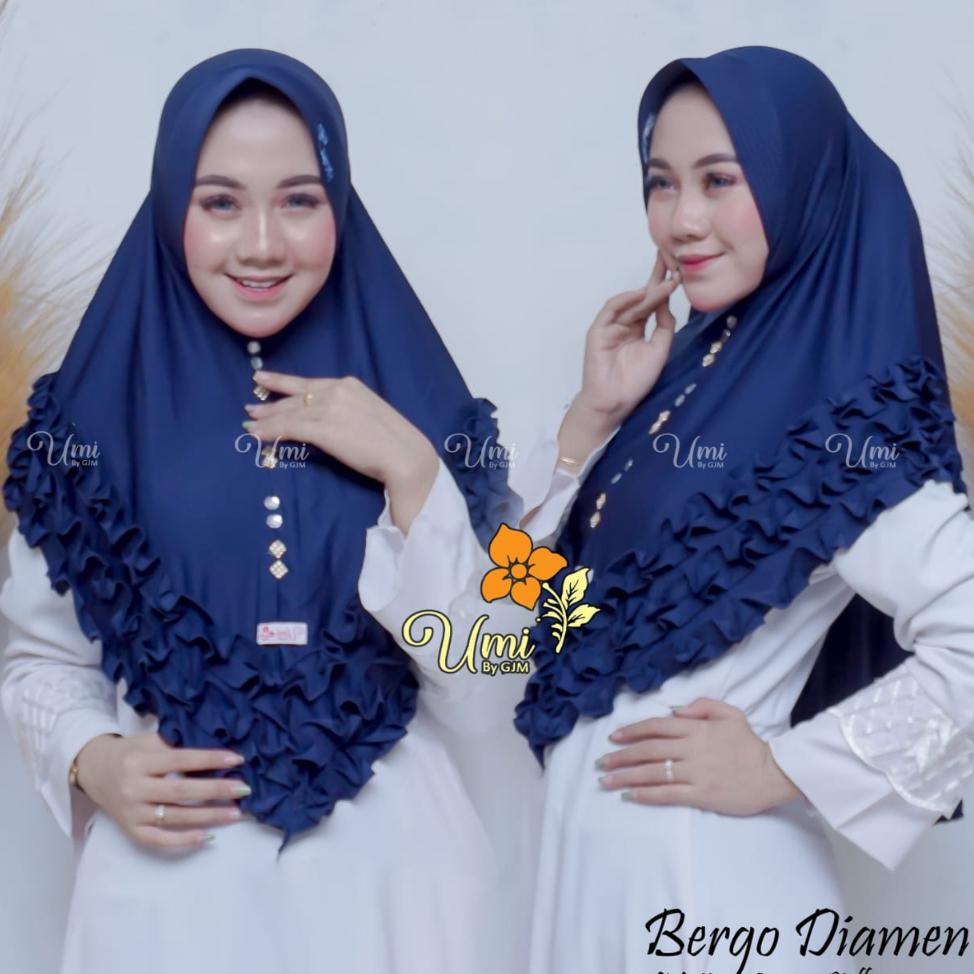 Jilbab Jersey Gotik Rempel Nadine Jilbab Instan Bergo Diamen Hijab Instan Jersey