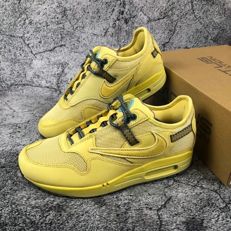Travis Scott x Nike Air Max 1 Saturn Gold 100% Authentic