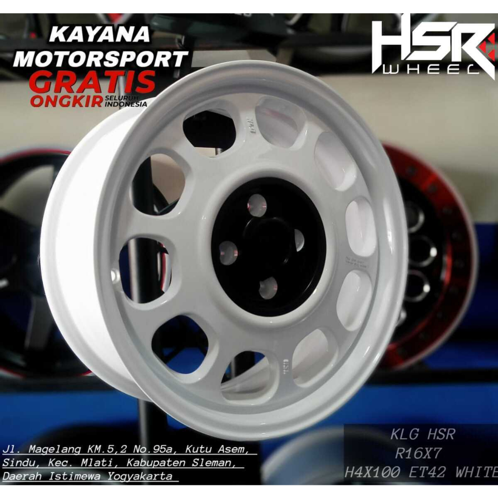 Velg Original HSR Ring 16 KLG Hole 4X114,3 Mobil Avanza,Xenia,Livina