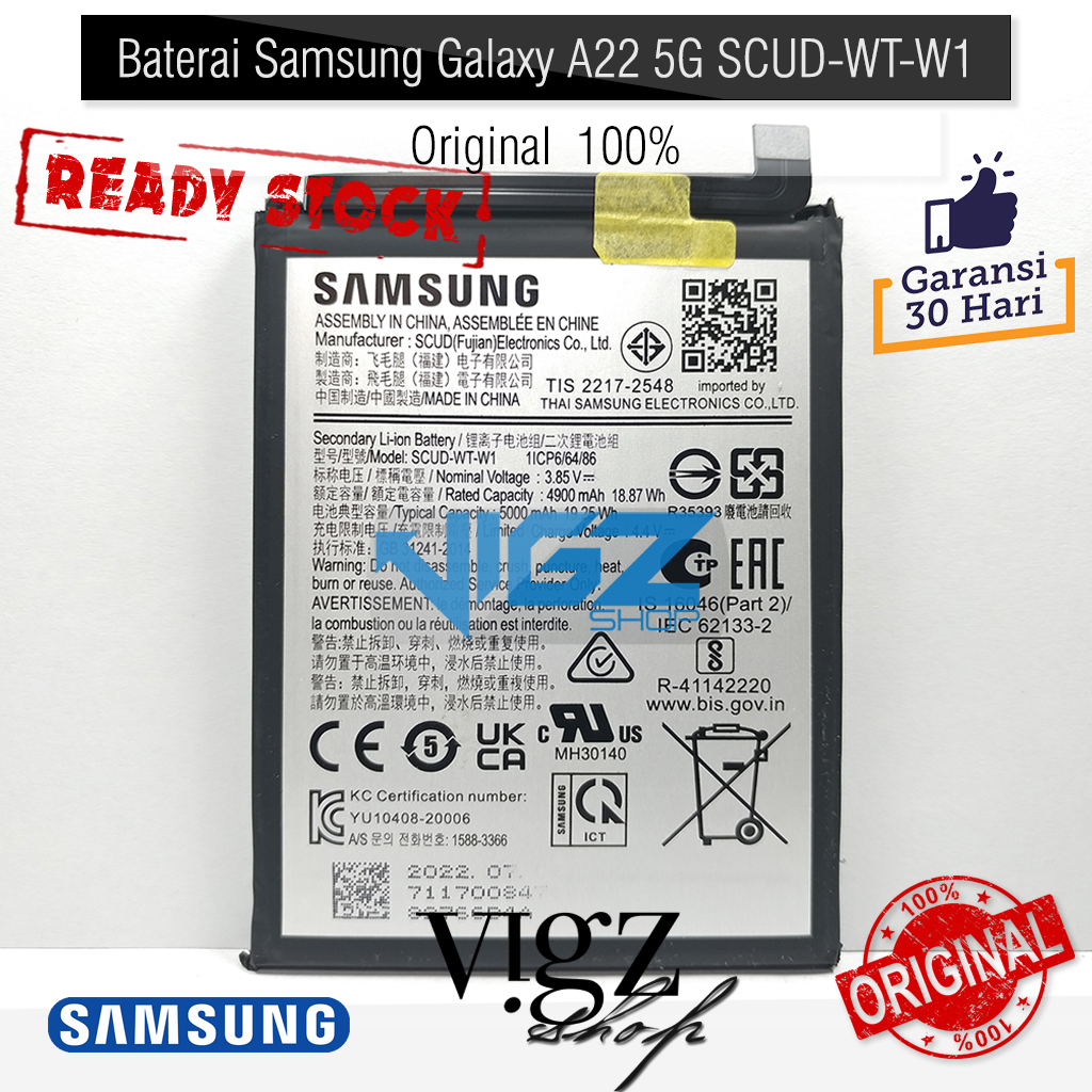 Baterai Samsung Galaxy A22 5G SCUD-WT-W1 Original 100%