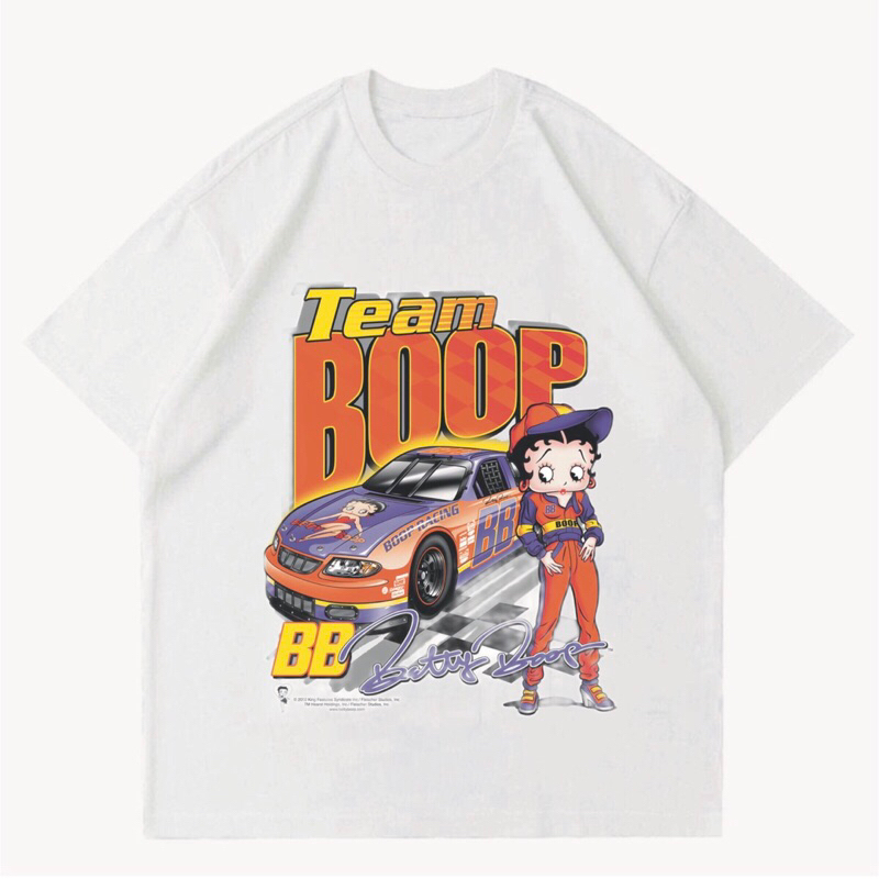 KAOS NASCAR BATTY BOOP | BAJU BETTY BOOP NASCAR | KAOS BETY BOOP