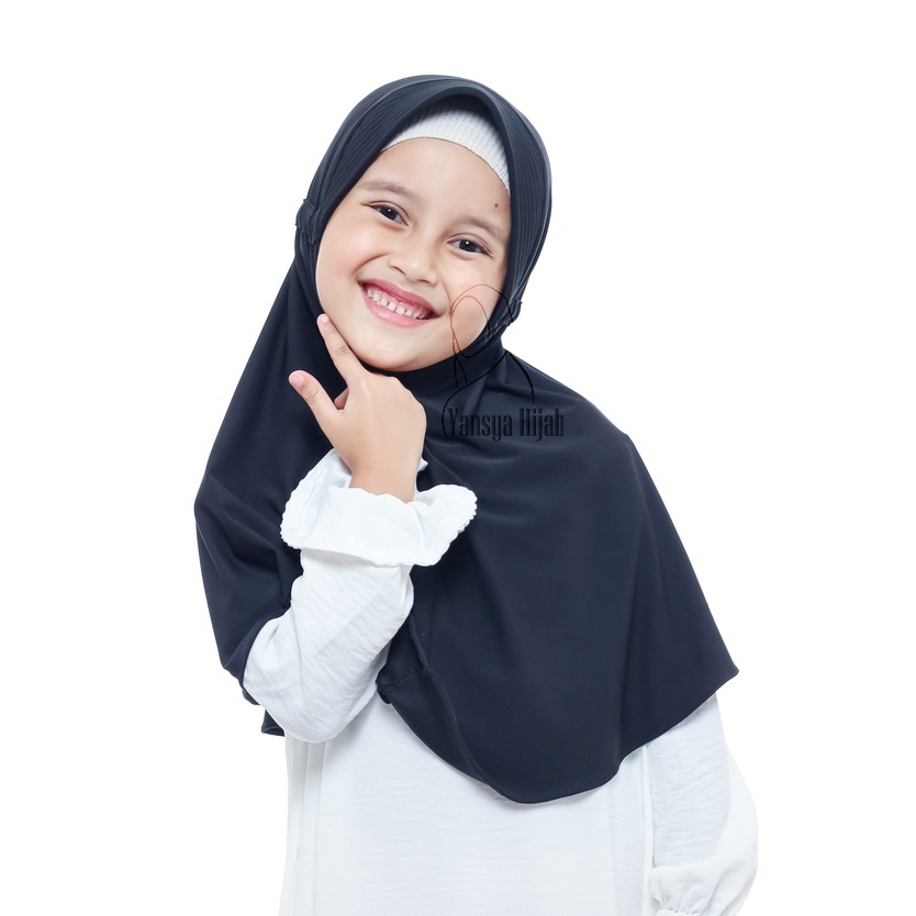 Jilbab Instan Sekolah Jersey Anak SD - Yansya Hijab