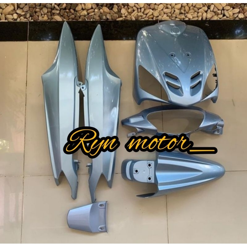 cover body full halus yamaha mio sporty biru muda