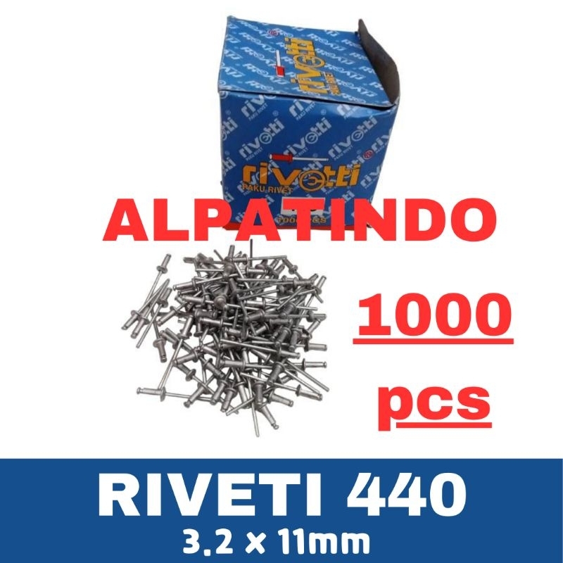 PAKU RIVET 440 RIVETTI RIVETI 1000pcs