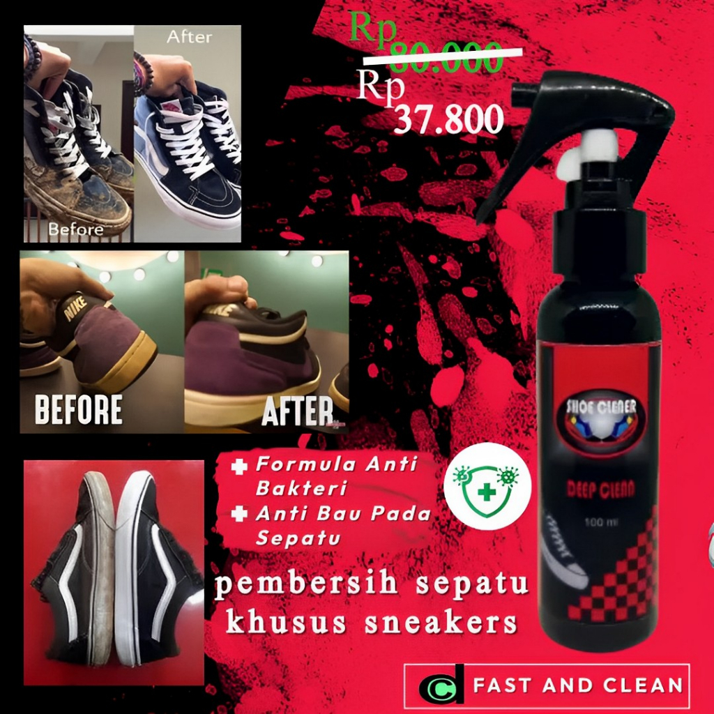 deepclean Starter Kit 1 | Pembersih Sepatu | Shoes Cleaner | Sabun Cuci Sepatu | Sabun Sepatu