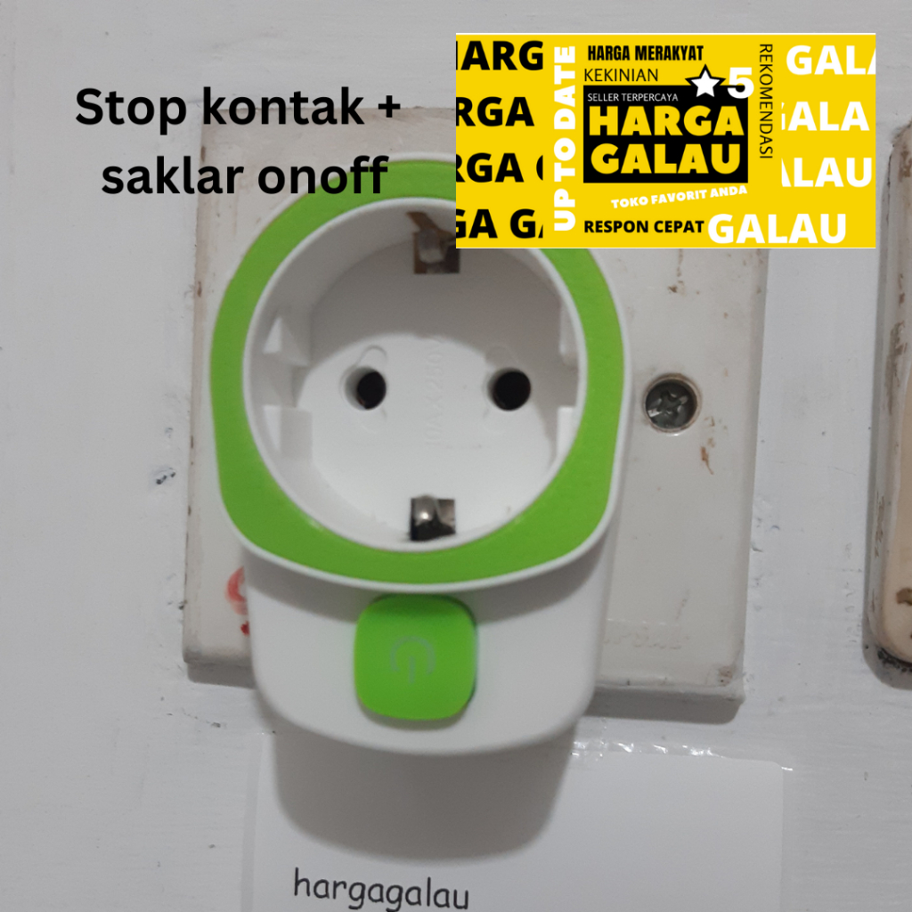 Stop kontak + saklar onoff + led indikator sudah SNI | sambungan lubang listrik arde dengan switch power