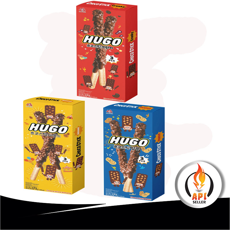 Hugo Choco Stick 54gr|Biskuit Stik Salut Cokelat