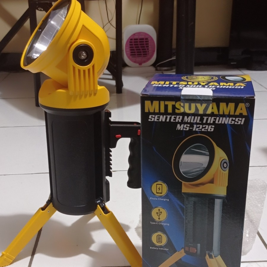 Barangunik2021 -Senter Multifungsi Lampu Emergency LED 50 Watt Mitsuyama MS-1226 50W