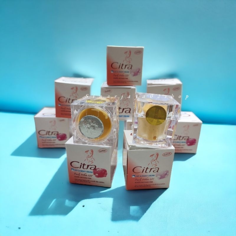 12 Pcs - CREAM CITRA SUPER 2 IN 1 Kwalitas 1 PEARL WHIT UV WHITENING CREM ORIGINAL