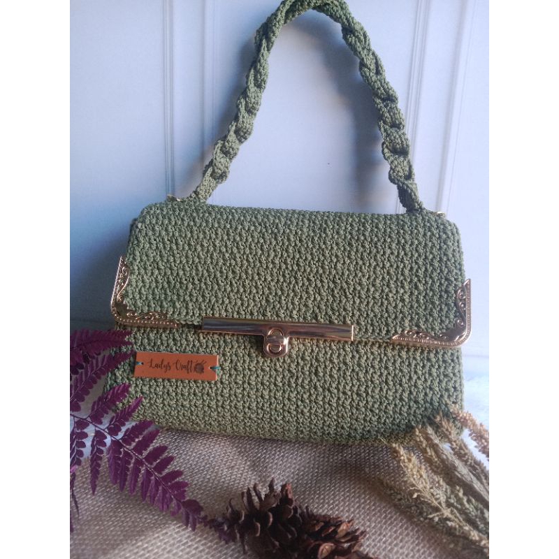TAS RAJUT PESTA MEWAH HANDBAG HANDMADE