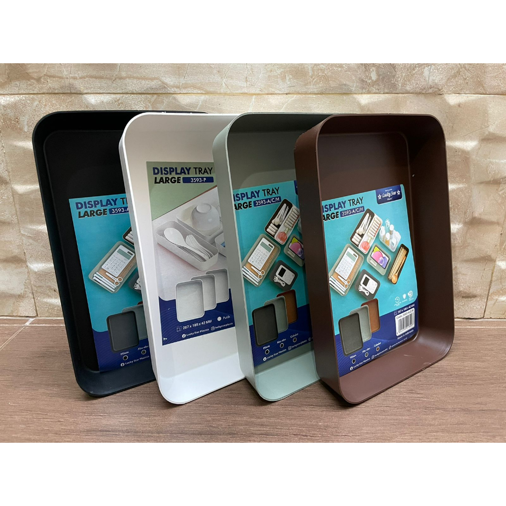 Display Tray Medium / Large / Long Medium / Lucky Star / Nampan Display / BAKI MONTESORI MONTESSORI / Tempat Serbaguna