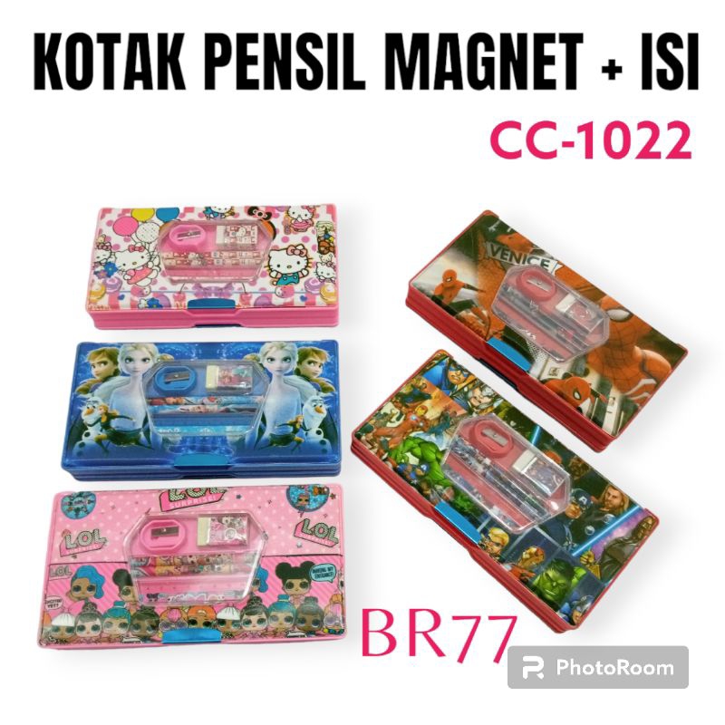 

KOTAK PENSIL MAGNET KARAKTER + SET ALAT TULIS / TEMPAT PENSIL MAGNET CC-1022