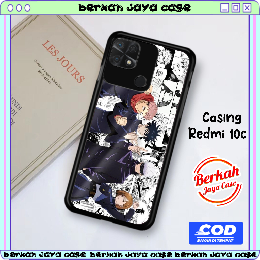 Case hp redmi 10c casing hp redmi 10c casing [ ANIME JUJUTSU01] casing terbaru case karakter lucu ca