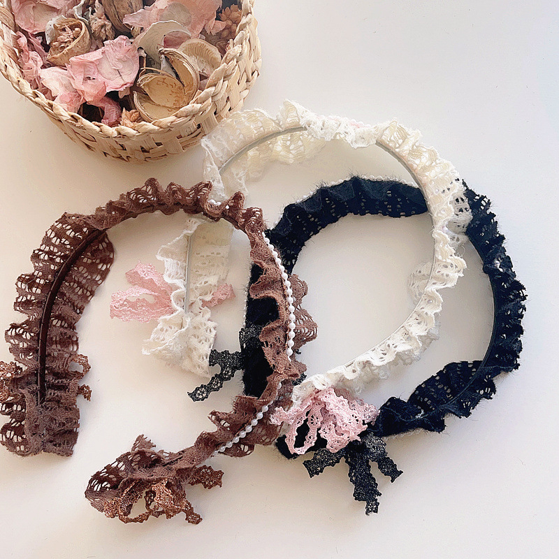 Caliloops Bando Bandana Anak Perempuan Renda Scrunchie Korea Tulle