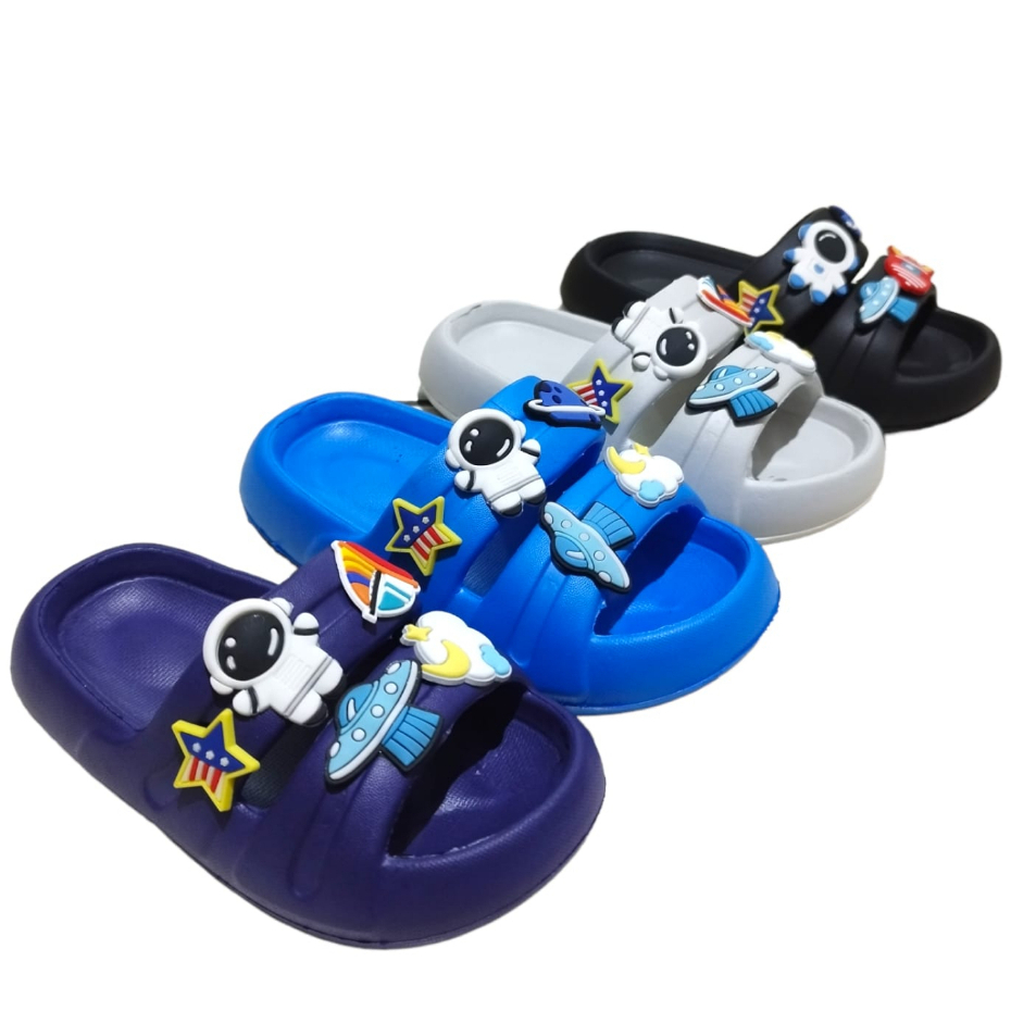 [Tokobig] Sandal Slop Sandal Oricon 245 Anak Laki-Laki Sandal Anak Ukuran 24-35 TOP PRODUK - live pagi siang malam