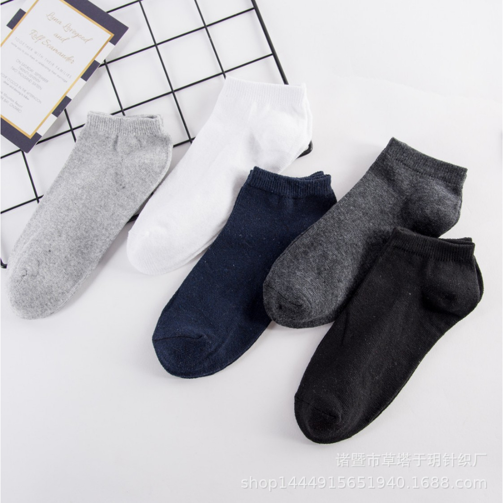 Kaos Kaki Unisex Import Kaos Kaki Polos Semata Kaki Murah Short Socks Kasual KK23