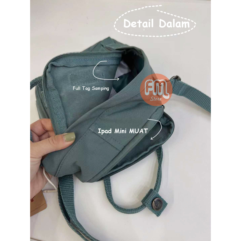 SALE Tas Selempang K4n Ken Model Sling Tree 2.5L Tag Putih / Sling Bag Wanita Outdoor