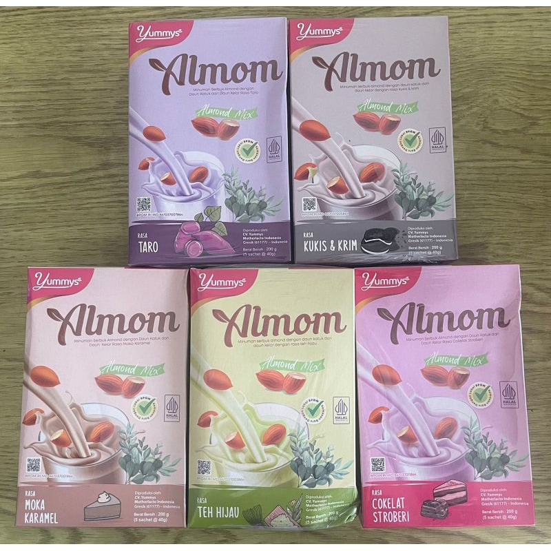 

Susu Hamil&Menyusui/Yummys Almom/Minuman Serbuk Almond Daun Katuk