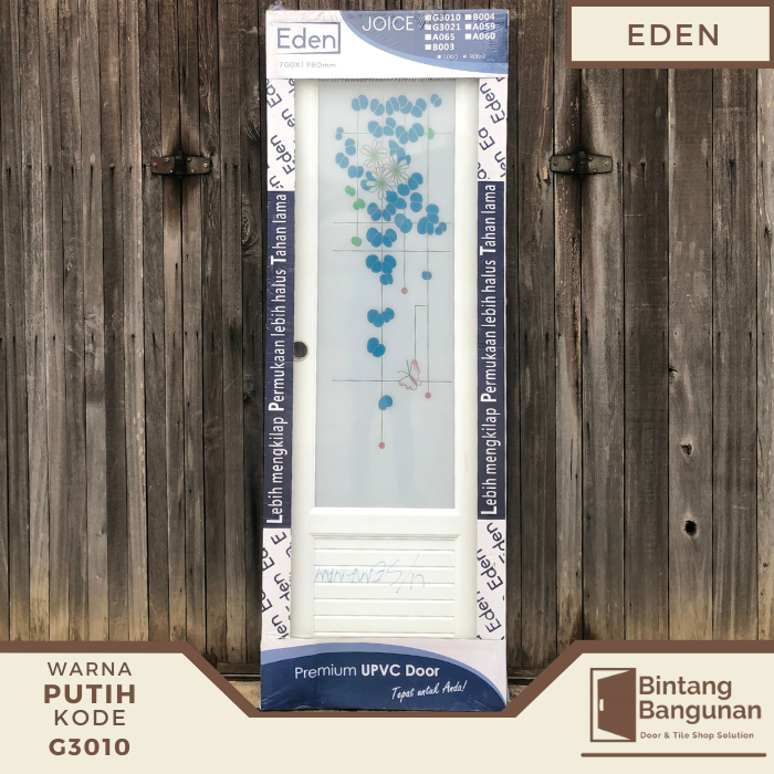 Pintu Kamar Mandi UPVC Eden G3010 - 70x198