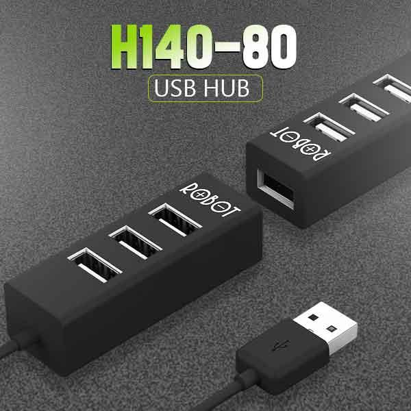 ROBOT H140-80 4 Ports USB HUB 80cm - Garansi Resmi 1 Tahun