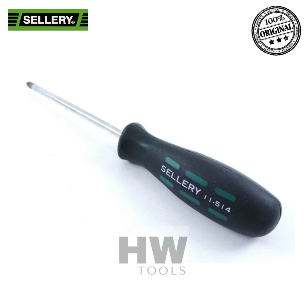 Obeng Bunga Obeng Plus Gagang Karet 4 Inch X 5mm (+) SELLERY 11-514