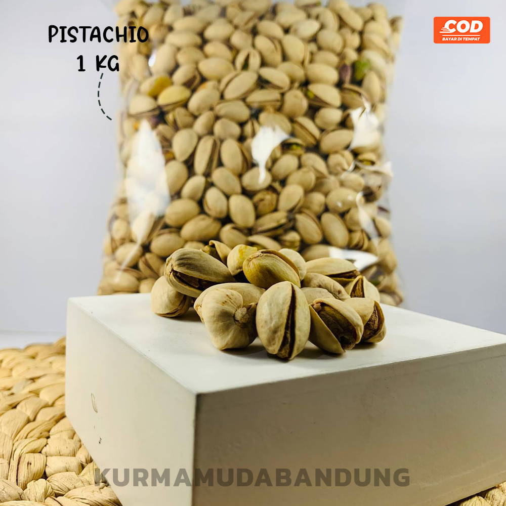 

KACANG ARAB PISTACHIO ASLI KEMASAN 1KG OLEH OLEH HAJI DAN UMRAH / KACANG FUSTUK ORIGINAL
